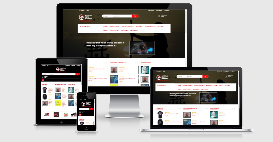 Martial Arts Market Website
